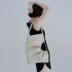 Cowhide one-shoulder, pleated large bag tote bag - Memoo.com